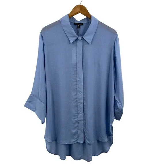 Universal Standard Light Blue Blouse - Picture 4 of 12